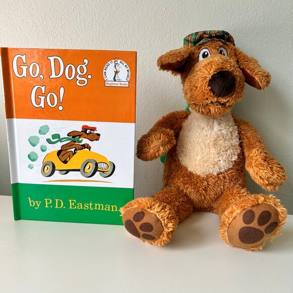 Kohl’s Cares Go Dog Go Stuffed Character Realistic Push and Book by PD Eastman - Picture 1 of 9